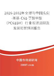 2026-2032年全球与中国[6,6]-苯基-C61-丁酸甲酯（PC61BM）行业现状调研及发展前景预测报告
