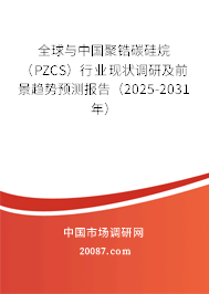 全球与中国聚锆碳硅烷（PZCS）行业现状调研及前景趋势预测报告（2025-2031年）