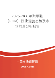 2025-2031年聚甲醛（POM）行业运营态势及市场前景分析报告