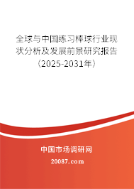 全球与中国练习棒球行业现状分析及发展前景研究报告（2025-2031年）