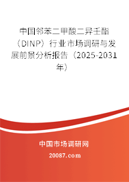 中国邻苯二甲酸二异壬酯(DINP)行业市场调研与发展前景分析报告(2025-2031年) 中国邻苯二甲酸二异壬酯(DINP)行业市场调研与发展前景分析报告(2025-2031年)