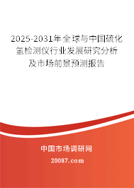 2025-2031年全球与中国硫化氢检测仪行业发展研究分析及市场前景预测报告