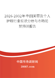 2026-2032年中国美容及个人护理行业现状分析与市场前景预测报告