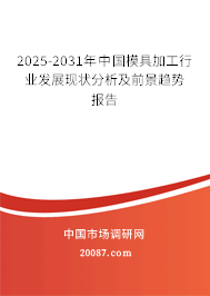 2024-2030年中国模具加工行业发展现状分析及前景趋势报告 2024-2030年中国模具加工行业发展现状分析及前景趋势报告