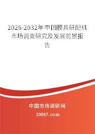 2026-2032年中国模具研配机市场调查研究及发展前景报告 2026-2032年中国模具研配机市场调查研究及发展前景报告