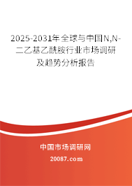 2025-2031年全球与中国N,N-二乙基乙酰胺行业市场调研及趋势分析报告
