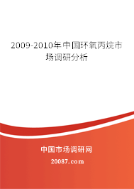 2009-2010年中国环氧丙烷市场调研分析 2009-2010年中国环氧丙烷市场调研分析