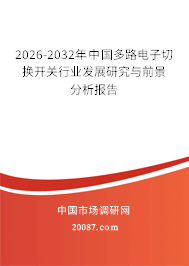 2026-2032年中国多路电子切换开关行业发展研究与前景分析报告 2026-2032年中国多路电子切换开关行业发展研究与前景分析报告