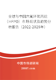 全球与中国六氟环氧丙烷（HFPO）市场现状及趋势分析报告（2022-2028年）
