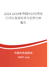 2024-2030年中国MEMS喷墨打印头发展现状与前景分析报告