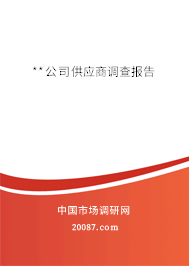 **公司供应商调查报告