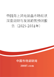 中国海上风电装备市场现状深度调研与发展趋势预测报告(2025-2031年) 中国海上风电装备市场现状深度调研与发展趋势预测报告(2025-2031年)