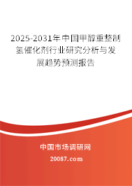 2025-2031年中国甲醇重整制氢催化剂行业研究分析与发展趋势预测报告