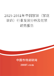 2025-2031年中国家装（家庭装饰）行业发展分析及前景趋势报告