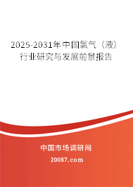 2025-2031年中国氯气(液)行业研究与发展前景报告 2025-2031年中国氯气(液)行业研究与发展前景报告