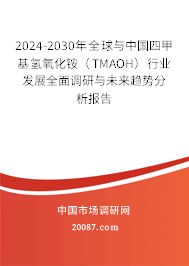 2024-2030年全球与中国四甲基氢氧化铵(TMAOH)行业发展全面调研与未来趋势分析报告 2024-2030年全球与中国四甲基氢氧化铵(TMAOH)行业发展全面调研与未来趋势分析报告