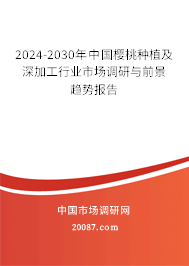 2024-2030年中国樱桃种植及深加工行业市场调研与前景趋势报告 2024-2030年中国樱桃种植及深加工行业市场调研与前景趋势报告