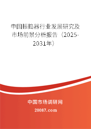 中国振捣器行业发展研究及市场前景分析报告（2025-2031年）