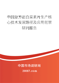 中国复方岩白菜素片生产核心技术发展路径及应用前景研判报告