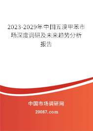 2023-2029年中国五溴甲苯市场深度调研及未来趋势分析报告 2023-2029年中国五溴甲苯市场深度调研及未来趋势分析报告