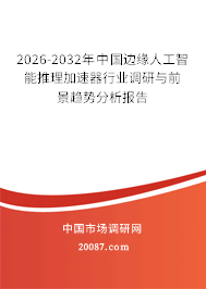 2026-2032年中国边缘人工智能推理加速器行业调研与前景趋势分析报告