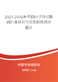 2025-2031年中国分子筛切换阀行业研究与前景趋势预测报告 2025-2031年中国分子筛切换阀行业研究与前景趋势预测报告
