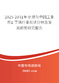 2025-2031年全球与中国工业用1-丁烯行业现状分析及发展趋势研究报告