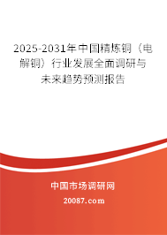 2025-2031年中国精炼铜（电解铜）行业发展全面调研与未来趋势预测报告