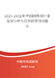 2025-2031年中国精炼锡行业发展分析与前景趋势预测报告 2025-2031年中国精炼锡行业发展分析与前景趋势预测报告