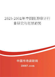 2025-2031年中国能源审计行业研究与前景趋势
