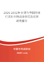 2026-2032年全球与中国无缝打底衫市场调查研究及前景趋势报告