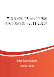 中国真空咀市场研究与未来走势分析报告（2011-2015）