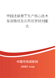 中国法莫替丁生产核心技术发展路径及应用前景研判报告