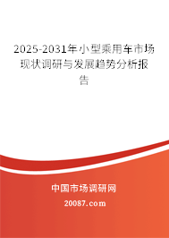 2025-2031年小型乘用车市场现状调研与发展趋势分析报告