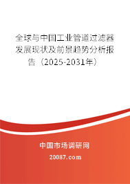 全球与中国工业管道过滤器发展现状及前景趋势分析报告(2025-2031年) 全球与中国工业管道过滤器发展现状及前景趋势分析报告(2025-2031年)