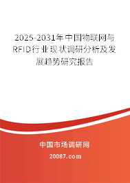2025-2031年中国物联网与RFID行业现状调研分析及发展趋势研究报告