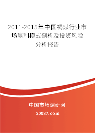 2011-2015年中国褐煤行业市场赢利模式剖析及投资风险分析报告