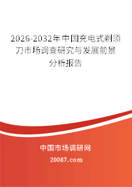 2026-2032年中国充电式剃须刀市场调查研究与发展前景分析报告