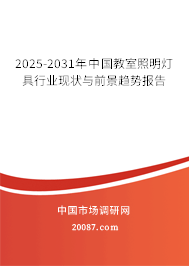 2025-2031年中国教室照明灯具行业现状与前景趋势报告