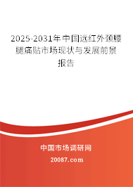 2025-2031年中国远红外颈腰腿痛贴市场现状与发展前景报告