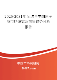 2025-2031年全球与中国原子灰市场研究及前景趋势分析报告