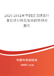 2025-2031年中国正戊酰氯行业现状分析及发展趋势预测报告 2025-2031年中国正戊酰氯行业现状分析及发展趋势预测报告