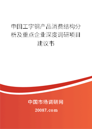 中国工字钢产品消费结构分析及重点企业深度调研项目建议书