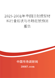 2025-2031年中国注射成型材料行业现状与市场前景预测报告