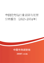中国定向钻行业调研与前景分析报告（2025-2031年）