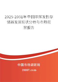 2025-2031年中国非挥发性存储器发展现状分析与市场前景报告