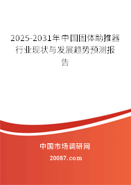 2025-2031年中国固体助推器行业现状与发展趋势预测报告