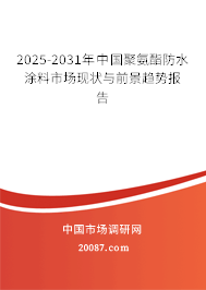 2025-2031年中国聚氨酯防水涂料市场现状与前景趋势报告