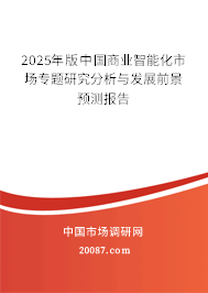 2025年版中国商业智能化市场专题研究分析与发展前景预测报告
