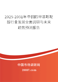 2025-2031年中国四甲基哌啶醇行业发展全面调研与未来趋势预测报告